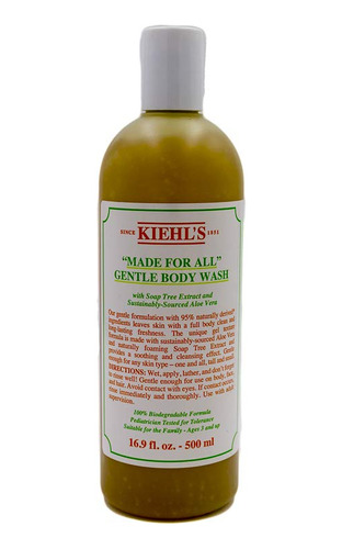 Gel De Baño Suave Made For All De Kiehls, 16.9 Oz (16.9 Fl O