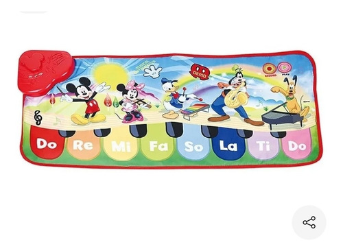 Imagen 2 de 2 de Alfombra Piano Musical Michey Mouse