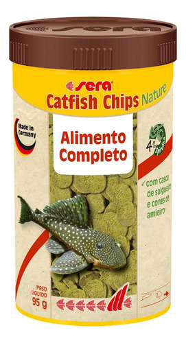 Sera Catfish Chips Nature - 95g - Ração Peixes