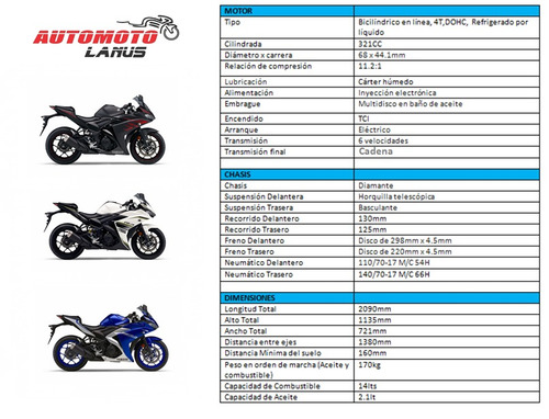Yamaha Yzf R3 0km Automoto Lanus