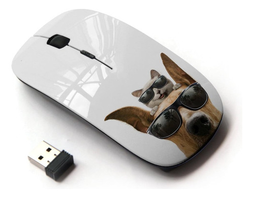 Koolmouse [optical 2.4g Wireless Mouse] [cool Sunglasses Cat