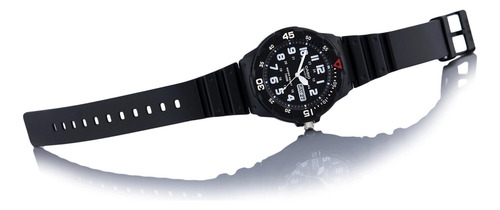Reloj Hombre Casio Mrw-200h-1bv Fechador Marco Giratorio