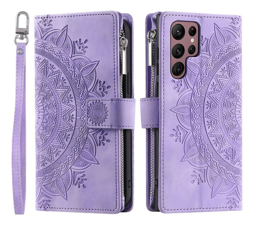 Funda Tipo Cartera De Piel Con Cierre Tipo Bandolera Con Cor