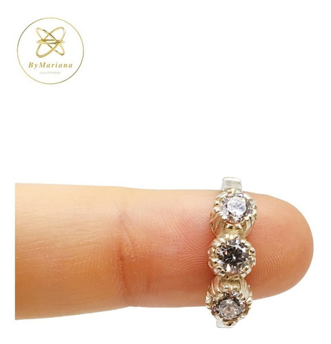 Anillo Plata Con Cubic