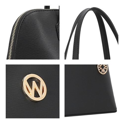 Bolsa Satchel Para Mujer Westies Negro Hbhelsing18we