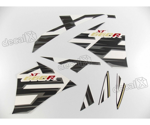 Kit Adesivos Compatível Yamaha Xt 660r 2015 Branca 10433 Cor Adesivo Emblema Gráfico Xt660r 2015 Branca
