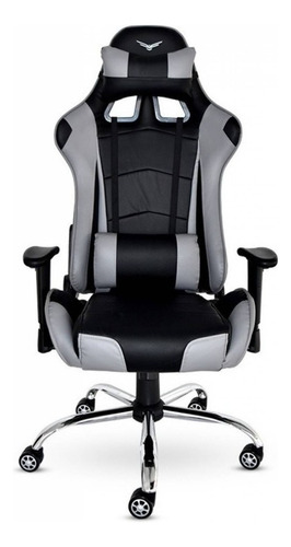 Silla Gamer Naceb Soldier Technology Negro/gris Na-0902 Color Negro