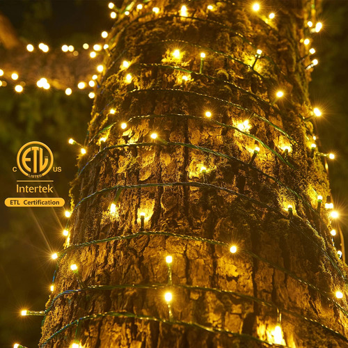 Luces De Navidad Led 330 Pies 1000 Luces Con Carrete Y Contr