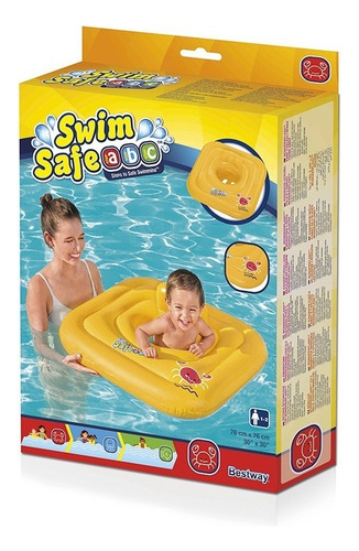 Salvavidas Flotador Silla Inflable Cuadrada Infantil 1-2 Año