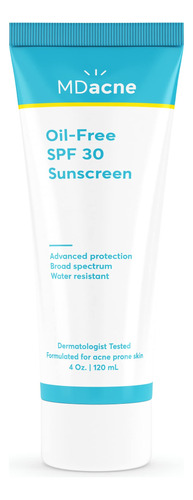 Mdacne Protector Solar Para Pieles Propensas Al Acn, Spf 30