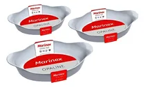 Comprar Set 3 Fuentes Asaderas Opaline Marinex Para Horno Ovaladas