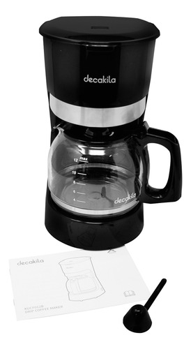 Cafetera 12 Tazas Filtro Permanente Negra Decakila Kucf012b