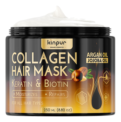 Mascarilla Capilar Para Cabello Seco Dañado Con Colágeno,.