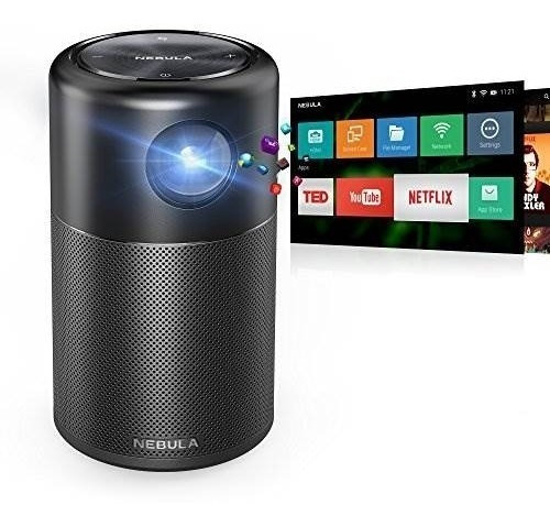 Nebula Capsule Smart Mini Projector, By Anker, Portable 100 