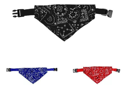 Collar Ajustable Para Perro O Gato Con Paliacate