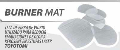 Imagen 2 de 2 de 2x Burner Mat Para Estufas Toyotomi