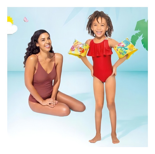 Boia De Braços Infantil Flutuador Fundo Do Mar 23x15 Intex
