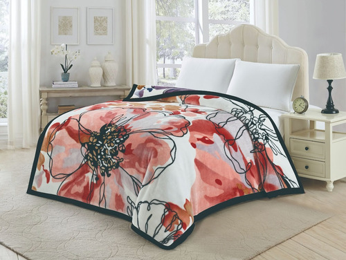 Frazada Estampada Piel Triple Corderito 2 1/2 Queen Pesada 3 Estampado 3