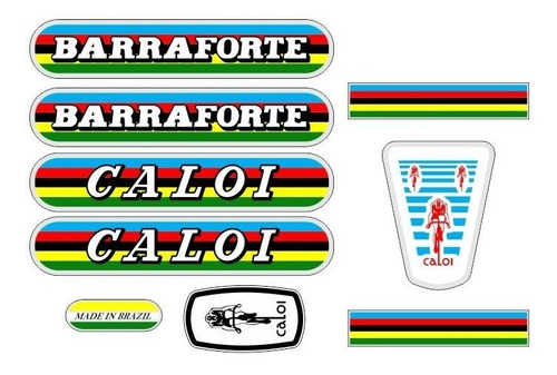 Adesivo Para Caloi Barra Forte 1976  - Frete Grátis