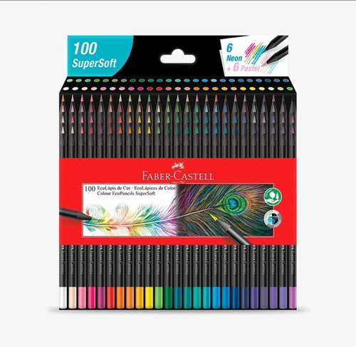 Lápices De Colores Super Soft Faber-castell 100 Colores