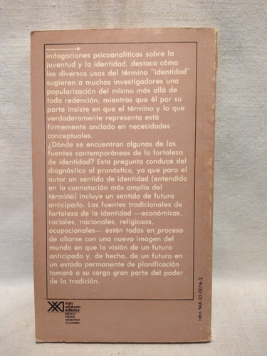 Sociedad Y Adolescencia - Erik Erikson - Siglo Xxi - B (Usado)