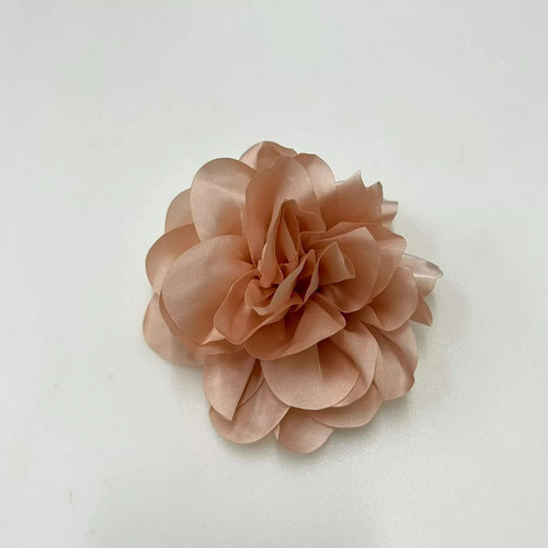 Aplique Flor De Tecido Poliester P/ Artesanato Pct 10pcs~ Cor Coral-claro