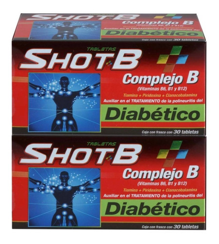 Shot B Diabético Complejo B Con 60 Tabletas