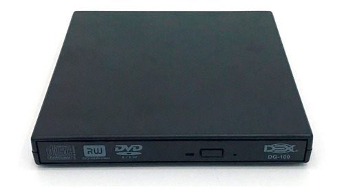Imagem 1 de 5 de Gravador Externo Slim Usb Portátil Leitor Cd/dvd Dg100