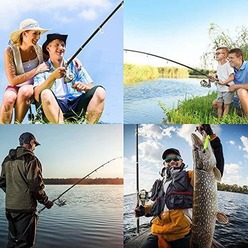 Outlife Kit Aparejo Pesca Carrete Caña Spinning Combo Viaje