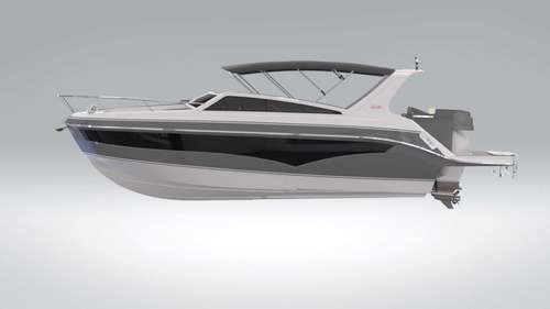 Lancha Real 35 Cabriolet Com 2x Mercury 150hp 4t Nova
