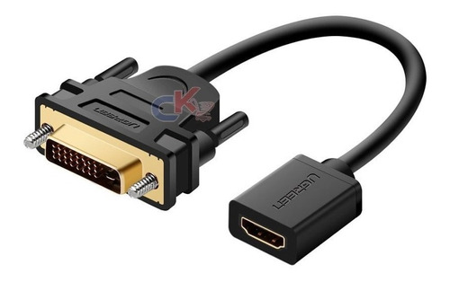 Adaptador Dvi 24+1 Macho A Hdmi Hembra Bidireccional Ugreen