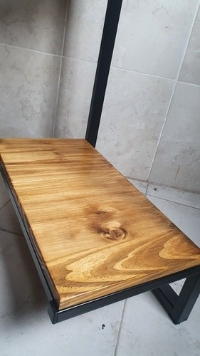 Imagen 3 de 4 de Mesa Escritorio Pc Moderno Industrial Gamer Hierro Y Madera