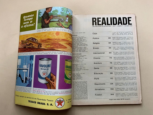 Revista Realidade Cláudia Cordinale Íris Rezende 1966 G040