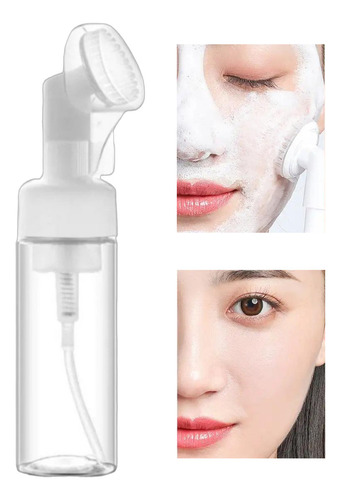 Frasco Pump Espuma Limpeza Facial Skin Care Escova Silicone