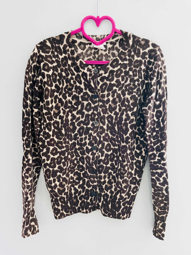 Sweater Camperita Animal Print De Lana Merino Niña Crewcuts