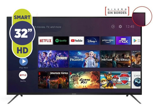 Imagen 1 de 5 de Smart Tv Led 32 Hitachi Cdh-le32smart21-f Android Hd