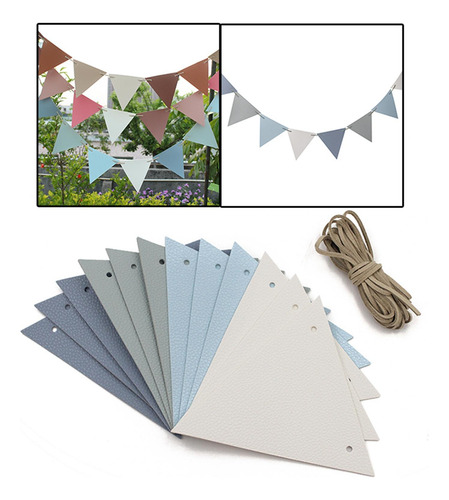 Banderín De 12 Uds., Banderas Triangulares, Colgantes Diy