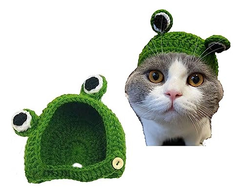 Leadigol Gorro Divertido Para Mascotas Con Forma De Rana De 