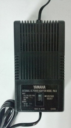 Imagen 3 de 4 de Adaptador Yamaha Para Teclado Ac 110v/130v/220v Pa6
