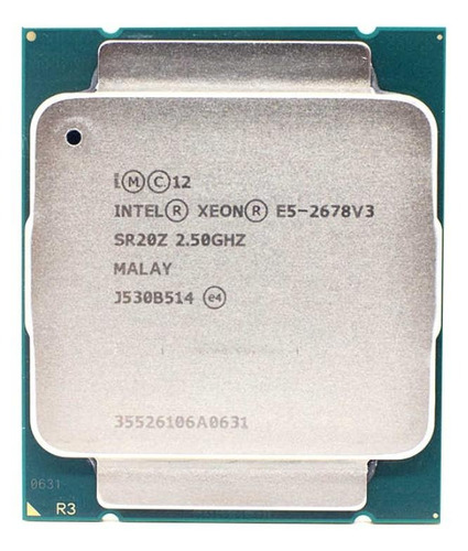 Procesador gamer Intel Xeon E5-2678 V3 CM8064401967500  de 12 núcleos y  2.5GHz de frecuencia