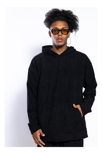 Buzo Hoodie Hombre Plush Clásico Capucha Canguro Shaffe