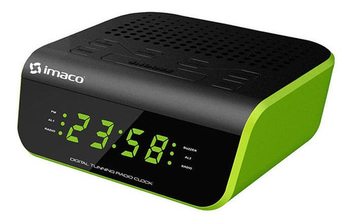 Radio Reloj Despertador Verde Imaco Cr2060v