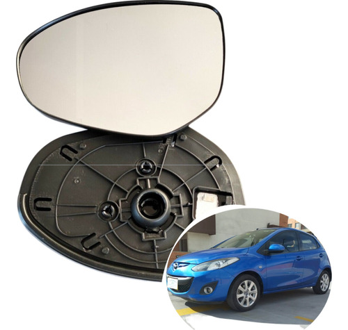 Luna Espejo Izquierda Compatible Con Mazda 2 2007-2014