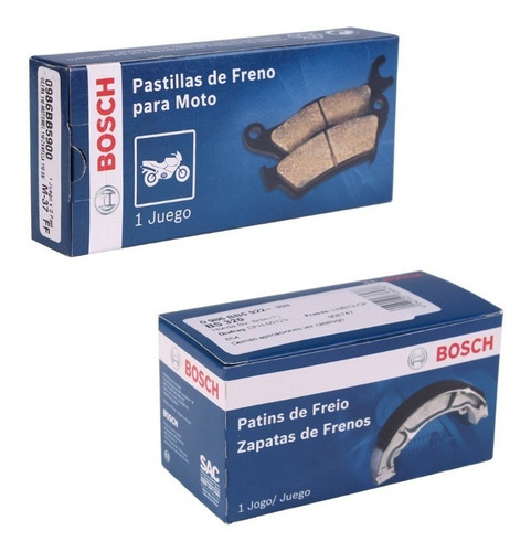 Kit Pastilla Zapata Bosch P/ Moto 110 Trip / Smash Full