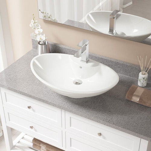 Lavabo De Baño Moderno, Con Grifo Incluido,  Mr Direct