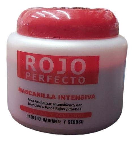 Crema Intensiva Rojo Perfecto Estilista 250 Gr C/keratina 