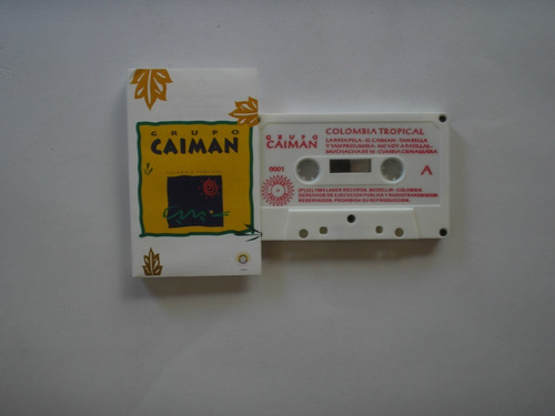 Grupo Caiman Colombia Tropical Casete Edición Colombia 1994