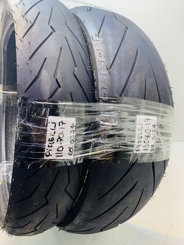 Pneu Dianteiro Pneu Traseiro 110/70/17 150 /60/17 Cod 1457 (Usado)