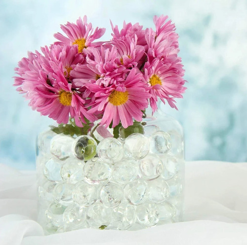 Imagen 4 de 8 de 3000 Perlas De Hidrogel Transparentes Velas Flotantes