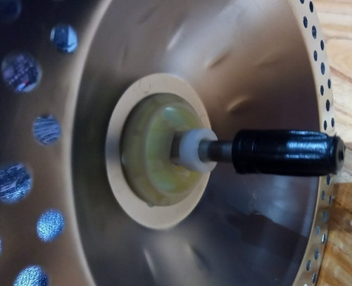 Imagen 6 de 6 de Canasto Giratorio Centrifugador Acero Con Perno Para Mopas